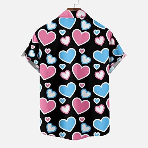 Plus veličine Valentinova vrhovi za muškarce Slatke majice Majice Trendy Izlazak odjeće Blusas Casures
