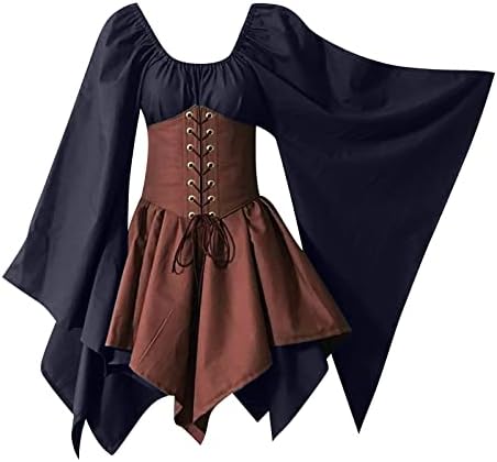 Gcvizuso ženska Srednjovjekovna renesansna haljina korzet za Noć vještica tradicionalna Irska kratka haljina Vilenjačka Vila Viktorijanska haljina