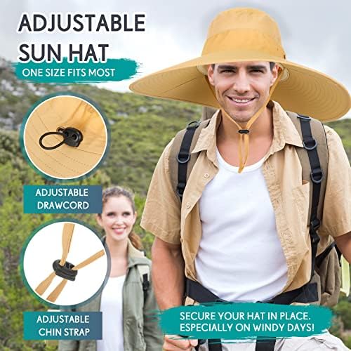 6 kom 5,9 inča ultra široki šešir za ručicu na vodu vodootporan za sunčanje ribolov planinarski šešir