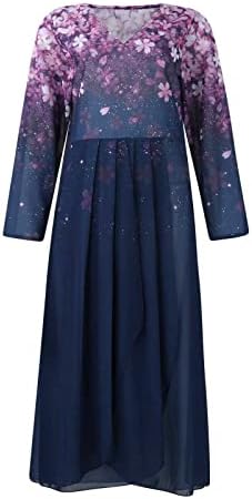 Džemper za žene za žene 2022 Modni V-izrez Haljina Večernja haljina šifon nepravilna haljina Klint