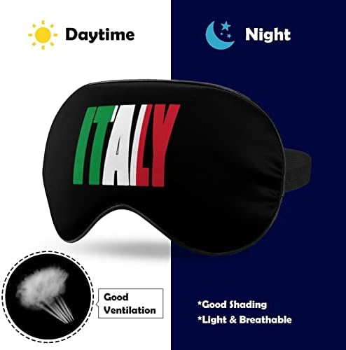 Italija Italijanska državna zastava Maske za meke za oči sa podesivim remen laganim udobnim očima za spavanje