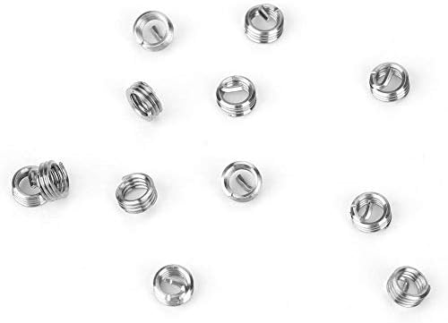 Fafeicy 100kom navojni umetci, M3 Nerđajući čelik 304 namotani žičani umetak, koji se koristi u materijalima niske čvrstoće kao što su aluminijum, Mg, potporni prsten za zaptivke