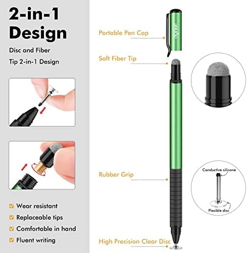 Digiroot Universal Stylus, [2-in-1] Stylus olovka za ekran olovke za dodir za sve dodirne ekrane Mobiteli,
