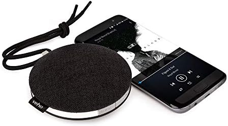 Veho MZ-1 Bluetooth zvučnik | Stereo zvučnici | prijenosni / bežični / putni zvučnik | mikrofon | Handsfree poziv / TWS Twin način uparivanja / IPX4 vodootporan-Crna