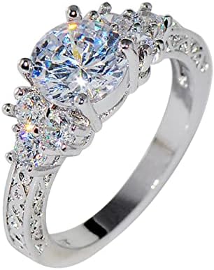 Vjenčani prstenovi za žene simulirani dijamantski osmice prsten luksuzni vjenčani nakit za rođendan Valentine Day Days Love Ring