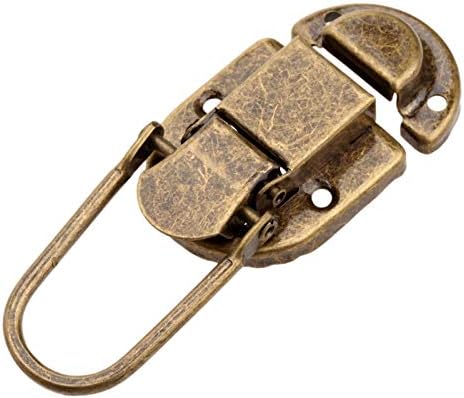 HASP vratima 5pcs Vintage Lock Antikni brončani HASP nakit sanduk kutija kofer Kutija za kofer HASP kopče za ulova sa vijkom 60x34mm