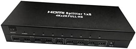HDMI razdjelnik 1 u 8, Easyday Full HD 1080p 3D 4K HDMI distribucijska pojačala 1x8 HDMI razdjelnik za PS3 / 4/5 X-Box F-ire Stick DVD player HDTV projektori
