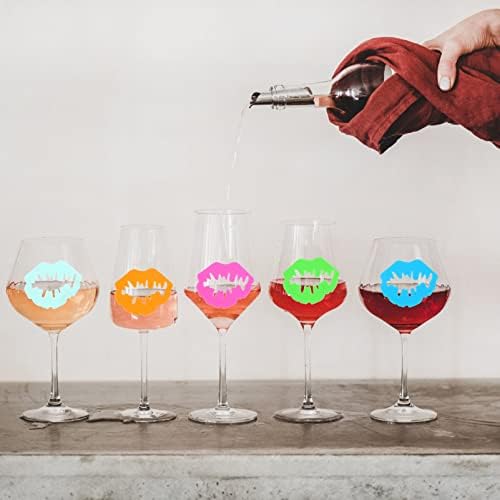 Hemoton 24kom vino staklo markeri oznake koktel markeri za piće vino staklo oznake vino staklo prstenovi