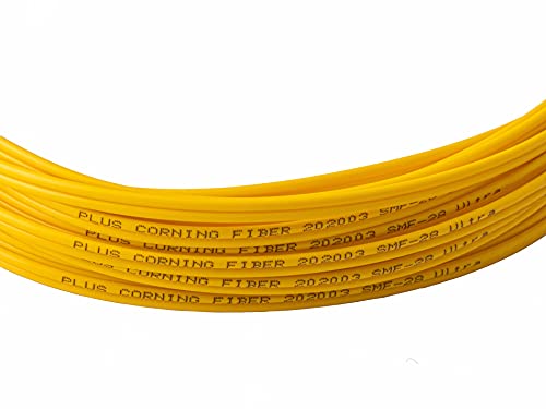 SpeedyFibertx - 2-pakovanje 0,20 metra LC do LC vlakna za patch kabel, Corning SMF-28 singlemode 9 / 125um