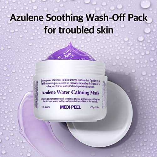 Medi-peel] Azulenska maska za smirivanje vode 5.07 fl oz / 150ml / intenzivni umirujući tretman Azulenska maska, opuštajuća i hidratantna maska | korejska Njega kože, za sve tipove kože