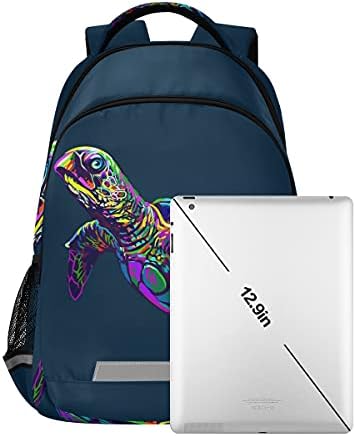 Panksolu morski kornjača ruksak za djecu dječje dječake Djevojke torbe za knjige Školske torbe na otvorenom kampovima Plutni paste casual torbe lagani backpack za laptop za muškarce za muškarce
