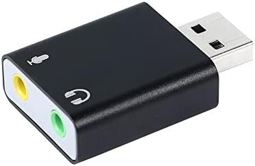 QIANRENON USB na eksterni audio Stereo zvučni Adapter sa 3.5 mm priključkom za slušalice i mikrofon