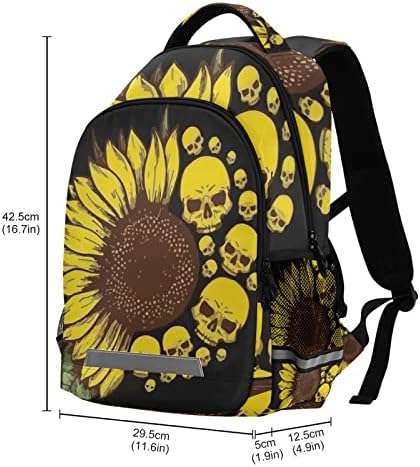 Ruksaci lubanja i suncokreta lagani laptop ruksak školski torbi za školsku knjižicu Travel Pješačenje
