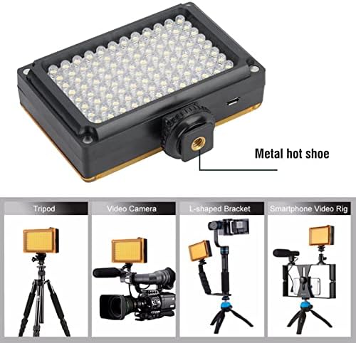 Professional Oncamera Video Fill Light, DSLR fotoaparat Fotografija mini punjenja žarulja za svjetlo, LED