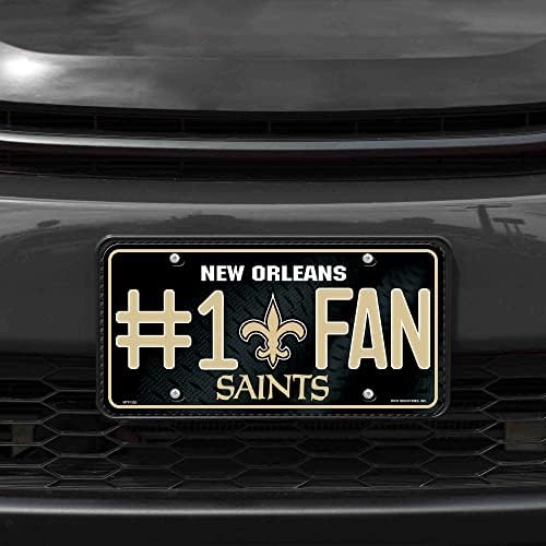 NFL New Orleans Saints #1 Fan metalna oznaka registarske tablice