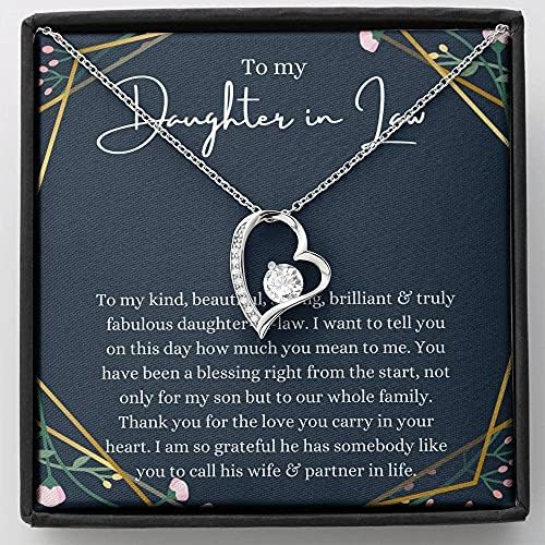 Nakit za poruke, ručno izrađena ogrlica - personalizirano srce, kćerka u daru vjenčanja, buduća kćerka