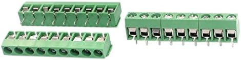 IIVVERR 3kom 5mm korak 26-10awg 9 Pozicija 9-pinski priključni tip PCB montažni zeleni plastični