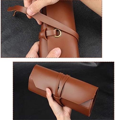 YUTRD multi džepni alat za kotrljanje torba multifunkcionalna alatnica smeđa koluta za roll torbice