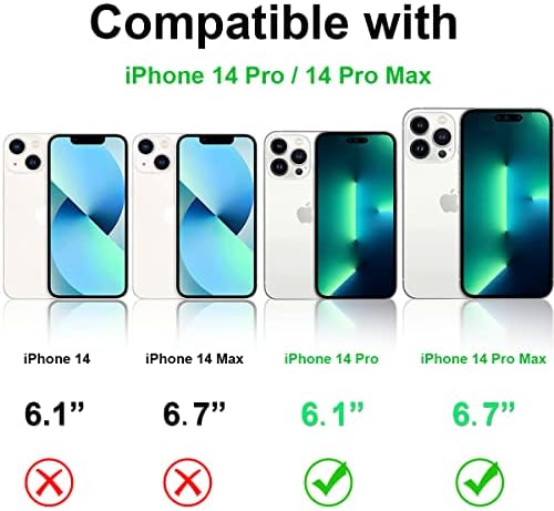 Tiuyao zaštita sočiva kamere za iPhone 14 Pro 6.1 & amp; iPhone 14 Pro Max 6.7, kaljeno staklo zaštita