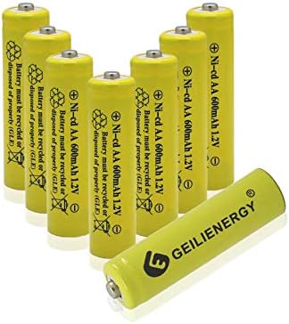 Geilienergy 8 Pack Nicd AA punjive baterije za solarne svetla sa 3pack BT18433 BT28433 BT184342 BT284342 BT-1011 Zamjenska baterija