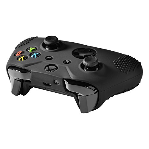 ŽEEMALL Crni silikonski zaštitni zaštitnik kože za Microsoft Xbox One kontroler