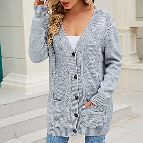 Outfit s dugim rukavima za ženske jeseni zimski džemper ručak Crochet Cardigan Basic Jackets Outerwear