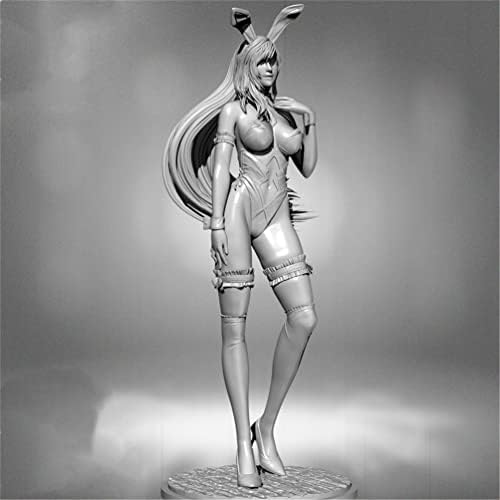 Goodmoel 1/24 Fantasy Bunny ženski ratnik smola vojnik Model Nesastavljen i neobojen minijaturni smola model Kit / Hd6-96