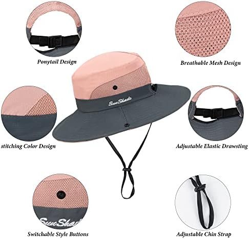 Sunčani šešir za žene Ljeto UV zaštita šešica na plaži široki ručni ručni kašit za ribolov