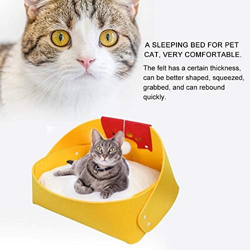 Jiawu mačji krevet za spavanje, perivi krevet za kućne ljubimce za male pse za zatvorene mačke