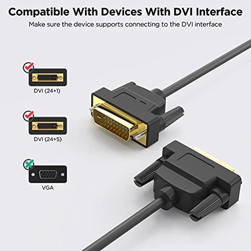 PBKINKM DVI - DVI kabl 2k DVI DVI adapter Dual veza Muški za muške digitalne video kablove DVI razdjelnik