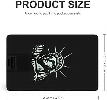Kip Liberty kreditne kartice USB Flash Diskove Personalizirani memorijski štap Key Corporate pokloni i promotivni pokloni 64g