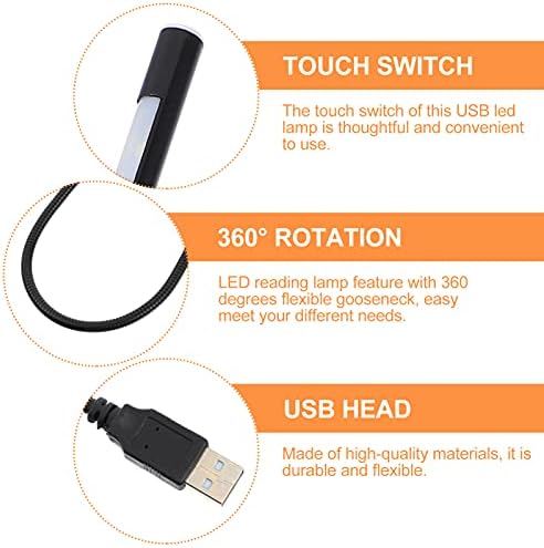 Mobestech krevet Light 14 kom LED USB USB čitanje Light Light USB lampica za prijenosni prijenosni lampica