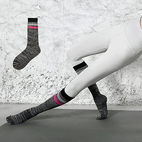 Jczanxi joga čarape sa hvataljkama za žene, non sklizne duge čarape za jogu pilates, barre,