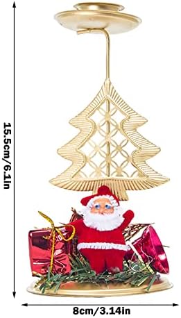 2022 Božić Kovano Željezo Svijećnjaci Ornamenti Božić Svijeća Tabela Dekoracija Svijećnjak Ukrasi Trenutke