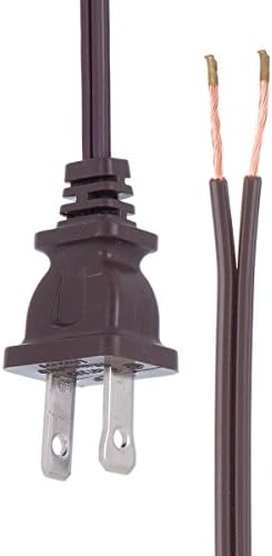 BL & P LAMP® BROWN LAMP CORD, HIDE LONG SPT-1 12 stopa, ul naveden