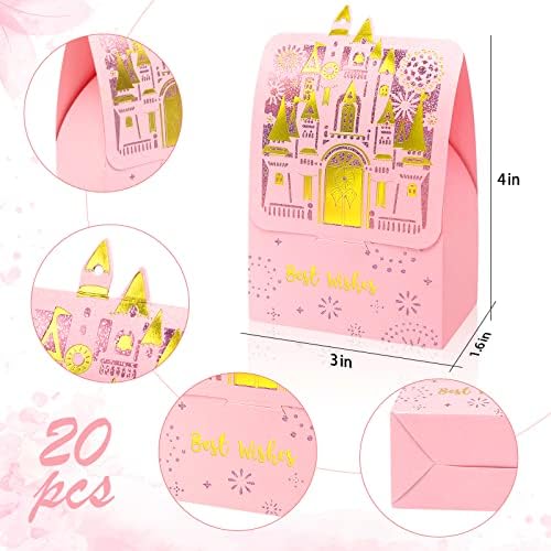 iTayga 20kom Party Favor kutije, Premium folija štancanje dvorac mala Poklon kutija, Mini vjenčanje poklon kutija