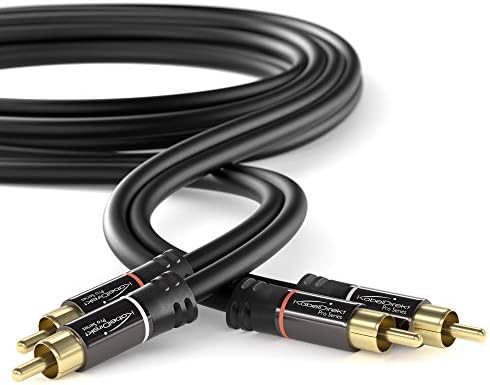 CABLIRECT - 6,5ft RCA / Phono kabel, 2 × 2 utikača, stereo audio kabl, praktično prokleta i besprijekorna kvaliteta zvuka