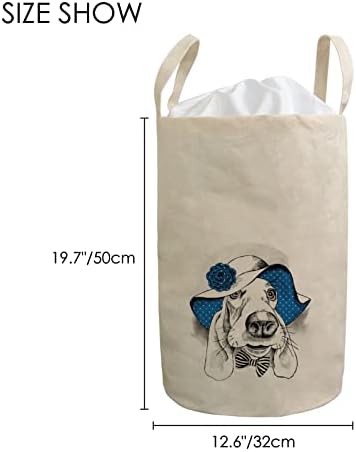 Basset Hound pse rublje košara košara slikovana mršava ručna odjeća vodootporna torba posteljina