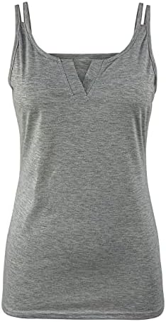 Balakie Camisoles V-izrez V-izrez Top Solid Color Fashion Sexy bluza V-izrez Elegantna trendi majica Sport Yoga Dnevna majica