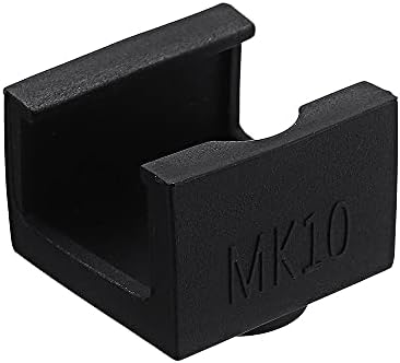 SUTK 8Pcs Upgradirani Mk10 crni Silikonski zaštitni slučaj za aluminijumski grejni blok 3d Printer