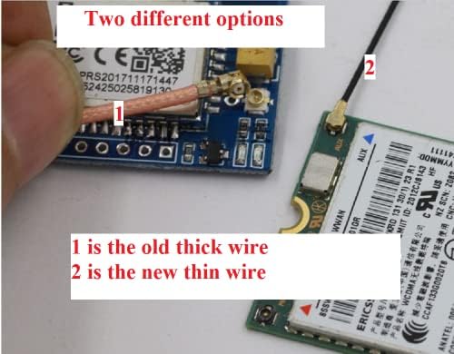Othmro 2kom kabl Elektronske žice sa malim gubicima RF koaksijalni kabl koaksijalna žica RF1. 13 IPEX do IPEX adapter konektor dužine 0,3 M kabl adaptera za elektronski merni Instrument Crni