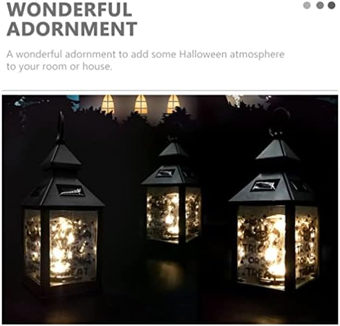 Homoyoyo Halloween Lanter Vintage solarno svijeću Lanter Halloween LED lampica bez grmljanja