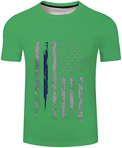 Košulje od 4. jula, majice muške nezavisnosti, muške američke zastave Grafičke majice kratki rukav američki vintage t