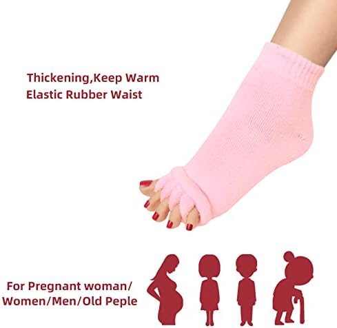 KLMNOP WOGE TOE separatorne čarape Yoga Sportska teretana Poravnavanje stopala Misaža za masažu bez ikakvih čarapa 1 par