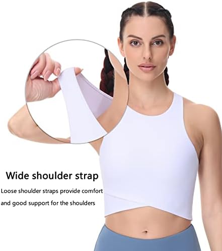 Zmaj Fit Longline sportski grudnjak za žene žičane obloge jedno podemasto podstavljene kupaćene čaše Yoga Bras teretana Trčanje vrhovi rezervoara za vježbanje