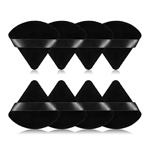 8kom trokutastih praškastih Puff spužvi za šminkanje, napravljenih od Super mekanog baršuna, dizajniranih