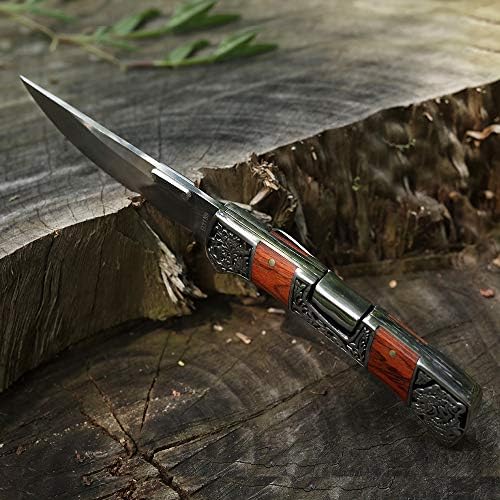FU-GLBY Klasični preklopni nož sa klipnim kockicama ugravirani nosači taktički preživljavajući nož ELEGENT EDC nož za muškarce