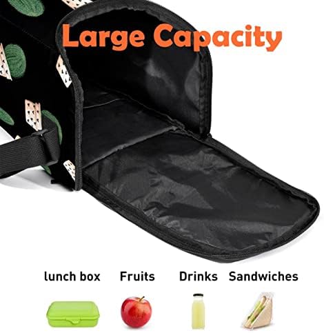 Kaktusi i ljubavna srca velika kutija za ručak za odrasle višekratna torba za ručak prijenosni veliki organizator