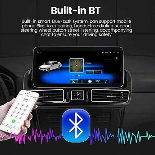 Myhali Android 10 12.3 inčni zaslon zaslon monitor Qualcomm 8-jezgra CPU za Mercedes-Benz W167 GLE / GLS -2018 Multimedijski igrač Auto radio GPS Satnav