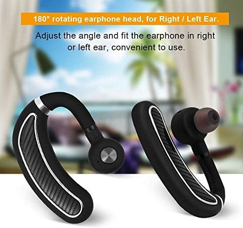 Qiyuds Bluetooth slušalice, Bluetooth slušalica za slušalice za Blueleless Earhook Bluetooth slušalice, ugrađeni mikrofon Buka Otkazivanje 24h reproducirajući poslovne Bluetooth slušalice